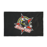 Double-Sided Flag — Central Texas Stampede Motorcycle Logo Flag