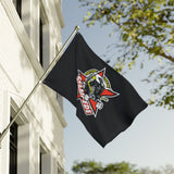 Double-Sided Flag — Central Texas Stampede Motorcycle Logo Flag